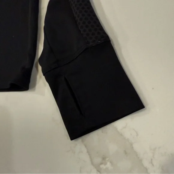 Nike Dri-FIT Long Sleeve Running Top Women’s Small Black Activewear Workout Gym - Picture 5 of 7